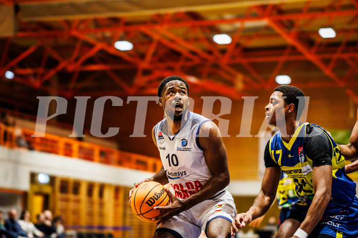 Basketball, win2day Basketball Superliga 2023/224, Grunddurchgang Runde 21, BBC Nord Dragonz, UBSC Graz, Austen Awosika (10)