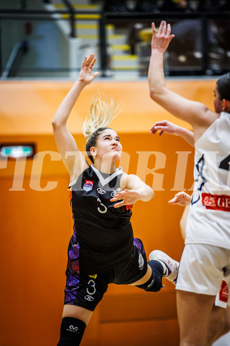 Basketball, Win2Day Basketball Damen Superliga 2023/24, Grunddurchgang 12.Runde, Vienna Timberwolves, Vienna United, Tita Zaboji (3)