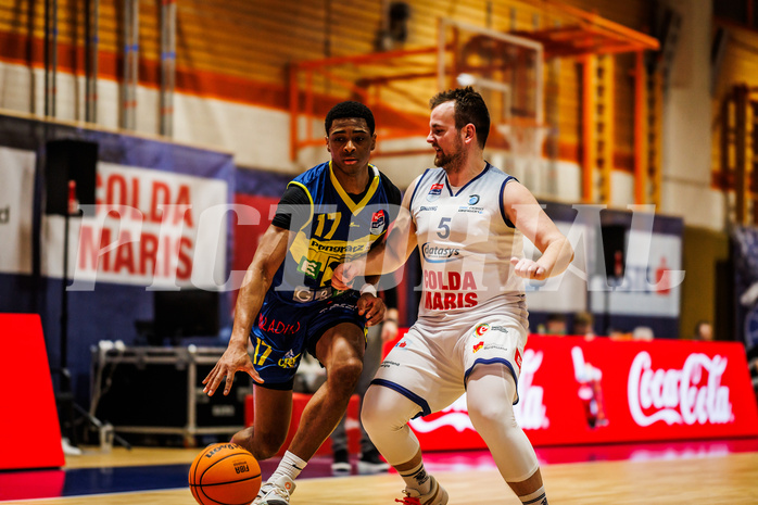 Basketball, win2day Basketball Superliga 2023/224, Grunddurchgang Runde 21, BBC Nord Dragonz, UBSC Graz, Q. Green (17)