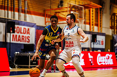 Basketball, win2day Basketball Superliga 2023/224, Grunddurchgang Runde 21, BBC Nord Dragonz, UBSC Graz, Q. Green (17)