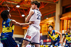 Basketball, win2day Basketball Superliga 2023/224, Grunddurchgang Runde 21, BBC Nord Dragonz, UBSC Graz, Dogus Demirel (23)
