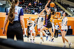 Basketball, Win2Day Basketball Damen Superliga 2023/24, Grunddurchgang 12.Runde, Vienna Timberwolves, Vienna United, Petra Pammer (21), Klara Brunner (25)