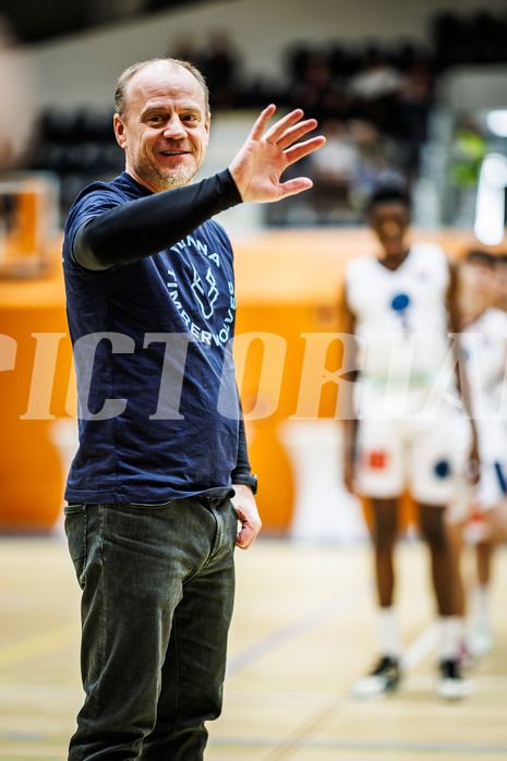 Basketball, Win2Day Superliga 2023/24, Grunddurchgang 21.Runde, Vienna Timberwolves, Kapfenberg Bulls, Robert Langer (Ass. Coach)
