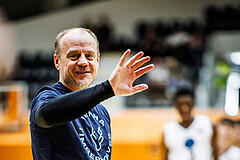 Basketball, Win2Day Superliga 2023/24, Grunddurchgang 21.Runde, Vienna Timberwolves, Kapfenberg Bulls, Robert Langer (Ass. Coach)