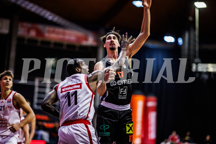 Basketball, Win2Day Superliga 2024/25, Grunddurchgang 10.Runde, BC Vienna, Fürstenfeld Panthers, Mario Spaleta (17)