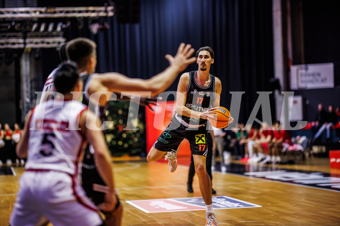 Basketball, Win2Day Superliga 2024/25, Grunddurchgang 10.Runde, BC Vienna, Fürstenfeld Panthers, Mario Spaleta (17)