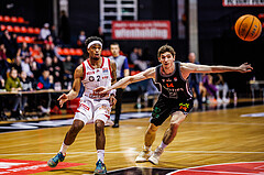 Basketball, Win2Day Superliga 2024/25, Grunddurchgang 10.Runde, BC Vienna, Fürstenfeld Panthers, Zac Owens (2), Jonathan Wess (14)