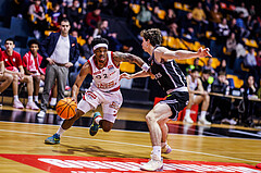 Basketball, Win2Day Superliga 2024/25, Grunddurchgang 10.Runde, BC Vienna, Fürstenfeld Panthers, Zac Owens (2), Jonathan Wess (14)