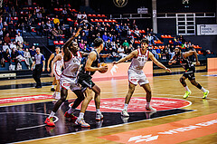 Basketball, Win2Day Superliga 2024/25, Grunddurchgang 10.Runde, BC Vienna, Fürstenfeld Panthers, Julio Calver de Assis Afonso (11), Mario Spaleta (17), Leon Bulic (9)