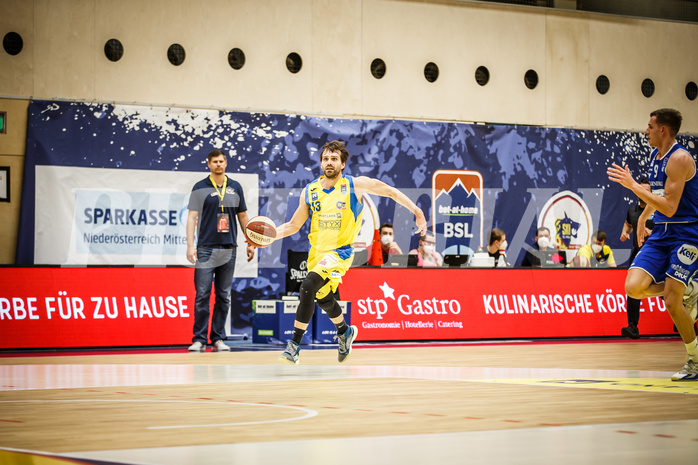 Basketball, bet-at-home Basketball Superliga 2019/20, Viertelfinale 4. Spiel, SKN St. Pölten Basketball, Oberwart Gunners, Lukas Böck (13)