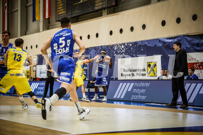 Basketball, bet-at-home Basketball Superliga 2019/20, Viertelfinale 4. Spiel, SKN St. Pölten Basketball, Oberwart Gunners, Quincy Diggs (13)