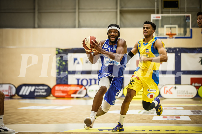 Basketball, bet-at-home Basketball Superliga 2019/20, Viertelfinale 4. Spiel, SKN St. Pölten Basketball, Oberwart Gunners, Quincy Diggs (13)