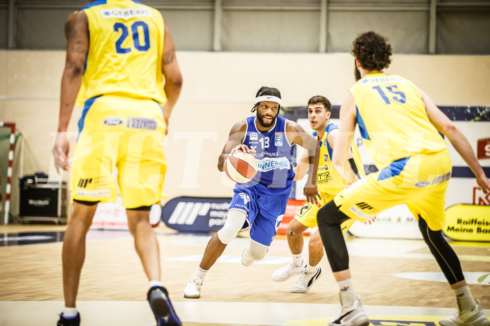 Basketball, bet-at-home Basketball Superliga 2019/20, Viertelfinale 4. Spiel, SKN St. Pölten Basketball, Oberwart Gunners, Quincy Diggs (13)