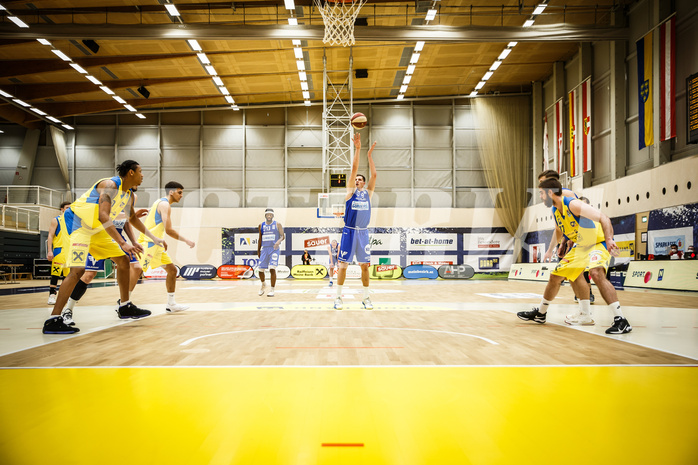 Basketball, bet-at-home Basketball Superliga 2019/20, Viertelfinale 4. Spiel, SKN St. Pölten Basketball, Oberwart Gunners, Edi Patekar (9)