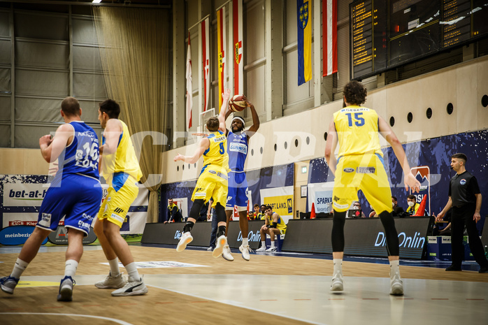 Basketball, bet-at-home Basketball Superliga 2019/20, Viertelfinale 4. Spiel, SKN St. Pölten Basketball, Oberwart Gunners, Quincy Diggs (13)