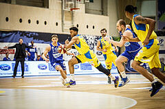 Basketball, bet-at-home Basketball Superliga 2019/20, Viertelfinale 4. Spiel, SKN St. Pölten Basketball, Oberwart Gunners, Steven Kaltenbrunner (7)