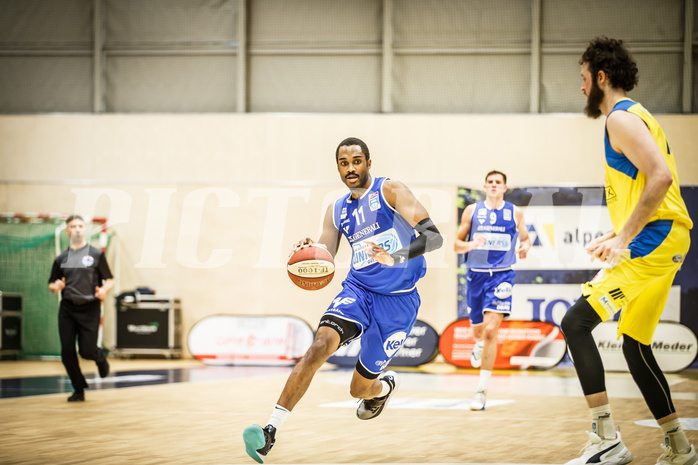 Basketball, bet-at-home Basketball Superliga 2019/20, Viertelfinale 4. Spiel, SKN St. Pölten Basketball, Oberwart Gunners, Nigel Pruitt (11)