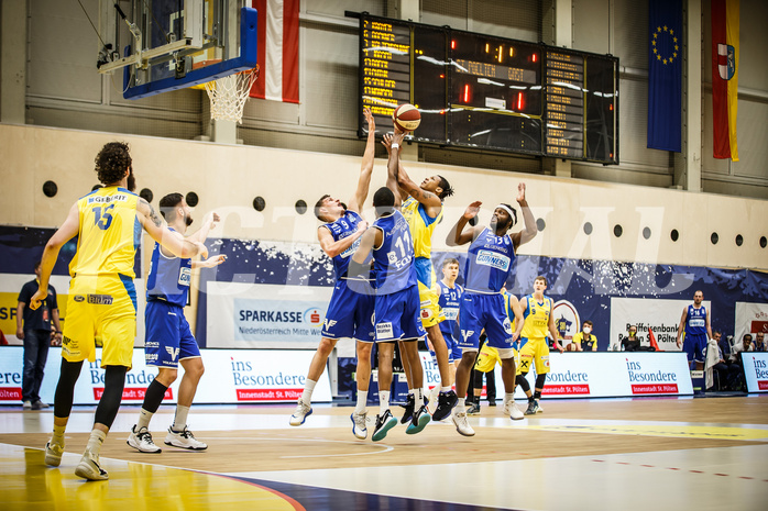 Basketball, bet-at-home Basketball Superliga 2019/20, Viertelfinale 4. Spiel, SKN St. Pölten Basketball, Oberwart Gunners, Chris Fergusson (20)
