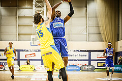 Basketball, bet-at-home Basketball Superliga 2019/20, Viertelfinale 4. Spiel, SKN St. Pölten Basketball, Oberwart Gunners, Nigel Pruitt (11)