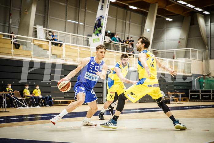 Basketball, bet-at-home Basketball Superliga 2019/20, Viertelfinale 4. Spiel, SKN St. Pölten Basketball, Oberwart Gunners, Jonathan Knessl (12)