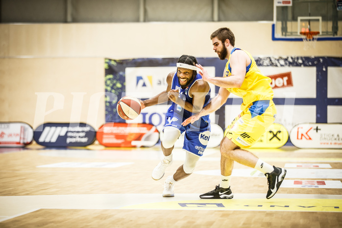 Basketball, bet-at-home Basketball Superliga 2019/20, Viertelfinale 4. Spiel, SKN St. Pölten Basketball, Oberwart Gunners, Quincy Diggs (13)