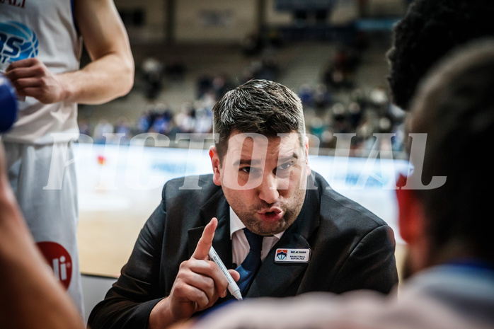 Basketball, bet-at-home Basketball Superliga 2021/22, Grunddurchgang Runde 16, Oberwart Gunners, Klosterneuburg Dukes, Horst Leitner (Coach)