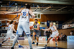Basketball, bet-at-home Basketball Superliga 2021/22, Grunddurchgang Runde 16, Oberwart Gunners, Klosterneuburg Dukes, Edin Bavcic (13)