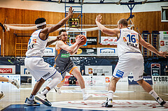 Basketball, bet-at-home Basketball Superliga 2021/22, Grunddurchgang Runde 16, Oberwart Gunners, Klosterneuburg Dukes, Clemens Leydolf (9)
