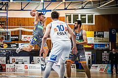 Basketball, bet-at-home Basketball Superliga 2021/22, Grunddurchgang Runde 16, Oberwart Gunners, Klosterneuburg Dukes, Valentin Bauer (14)