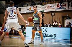 Basketball, bet-at-home Basketball Superliga 2021/22, Grunddurchgang Runde 16, Oberwart Gunners, Klosterneuburg Dukes, Valentin Bauer (14)