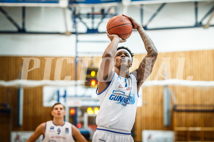 Basketball, bet-at-home Basketball Superliga 2021/22, Grunddurchgang Runde 16, Oberwart Gunners, Klosterneuburg Dukes, Rob Howard (5)