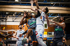 Basketball, bet-at-home Basketball Superliga 2021/22, Grunddurchgang Runde 16, Oberwart Gunners, Klosterneuburg Dukes, James Murray-Boyles (30)