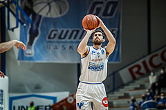 Basketball, bet-at-home Basketball Superliga 2021/22, Grunddurchgang Runde 16, Oberwart Gunners, Klosterneuburg Dukes, Ioannis Chatzinikolas (11)
