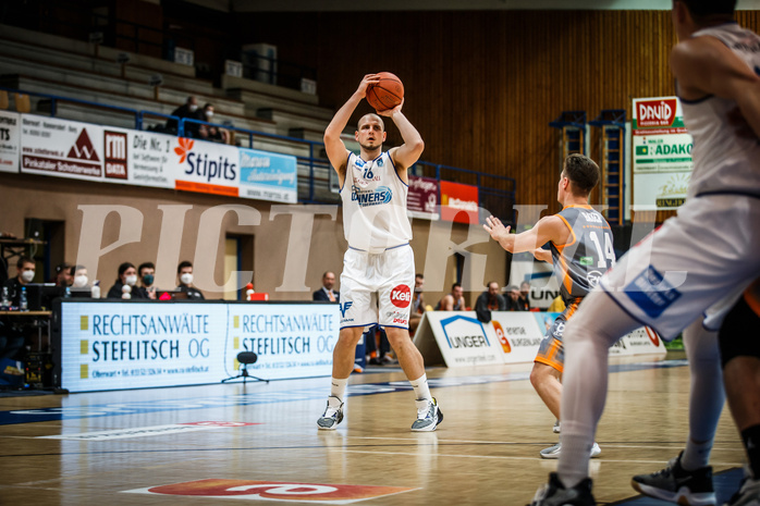 Basketball, bet-at-home Basketball Superliga 2021/22, Grunddurchgang Runde 16, Oberwart Gunners, Klosterneuburg Dukes, 