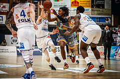 Basketball, bet-at-home Basketball Superliga 2021/22, Grunddurchgang Runde 16, Oberwart Gunners, Klosterneuburg Dukes, James Murray-Boyles (30)