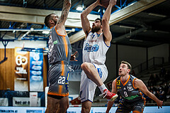 Basketball, bet-at-home Basketball Superliga 2021/22, Grunddurchgang Runde 16, Oberwart Gunners, Klosterneuburg Dukes, Ioannis Chatzinikolas (11)