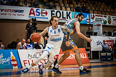 Basketball, bet-at-home Basketball Superliga 2021/22, Grunddurchgang Runde 16, Oberwart Gunners, Klosterneuburg Dukes, Travis Atson (4)
