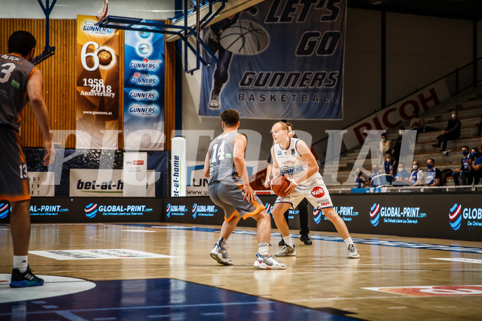 Basketball, bet-at-home Basketball Superliga 2021/22, Grunddurchgang Runde 16, Oberwart Gunners, Klosterneuburg Dukes, Sebastian Käferle (7)
