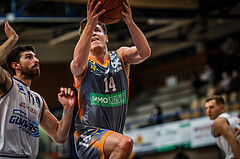 Basketball, bet-at-home Basketball Superliga 2021/22, Grunddurchgang Runde 16, Oberwart Gunners, Klosterneuburg Dukes, Valentin Bauer (14)