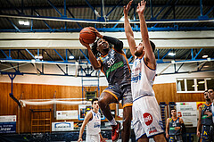 Basketball, bet-at-home Basketball Superliga 2021/22, Grunddurchgang Runde 16, Oberwart Gunners, Klosterneuburg Dukes, James Murray-Boyles (30)