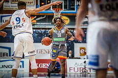 Basketball, bet-at-home Basketball Superliga 2021/22, Grunddurchgang Runde 16, Oberwart Gunners, Klosterneuburg Dukes, Daniel Waldin-Mullings (91)