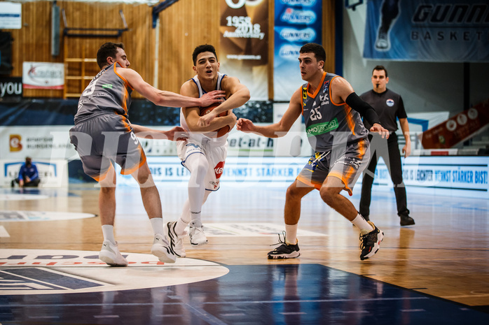 Basketball, bet-at-home Basketball Superliga 2021/22, Grunddurchgang Runde 16, Oberwart Gunners, Klosterneuburg Dukes, Magdy Abou-Ahmed (6)