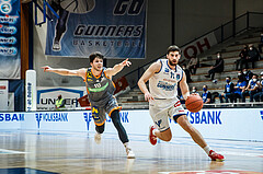 Basketball, bet-at-home Basketball Superliga 2021/22, Grunddurchgang Runde 16, Oberwart Gunners, Klosterneuburg Dukes, Ioannis Chatzinikolas (11)