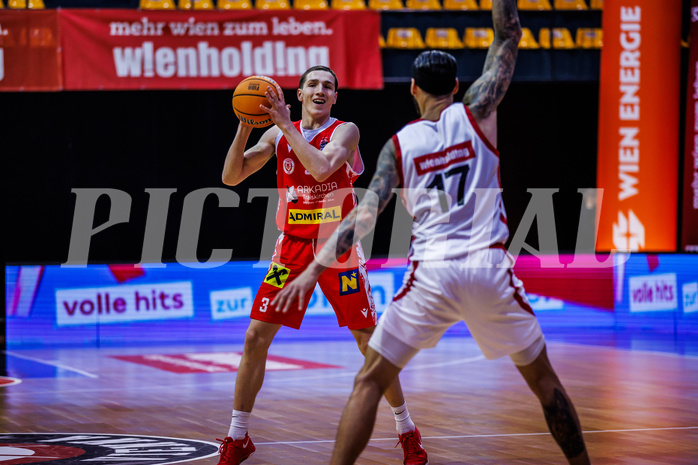Basketball, Win2Day Superliga 2024/25, Grunddurchgang 13.Runde, BC Vienna, Traiskirchen Lions, Ryan Moffat (4)