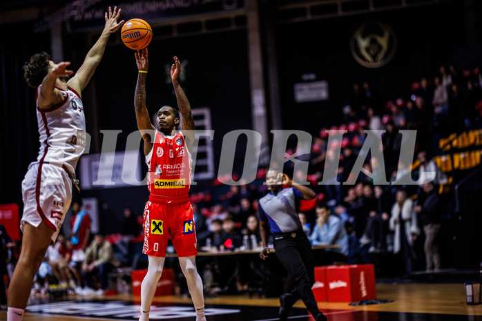 Basketball, Win2Day Superliga 2024/25, Grunddurchgang 13.Runde, BC Vienna, Traiskirchen Lions, Cedric Russell (0)