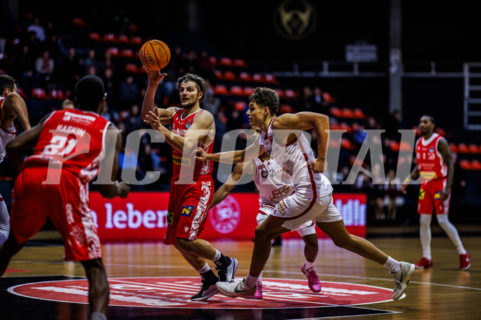 Basketball, Win2Day Superliga 2024/25, Grunddurchgang 13.Runde, BC Vienna, Traiskirchen Lions, Moritz Lanegger-Rest (8)
