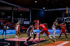 Basketball, Win2Day Superliga 2024/25, Grunddurchgang 13.Runde, BC Vienna, Traiskirchen Lions, Zac Owens (2), Cedric Russell (0)