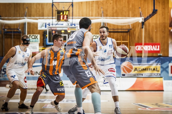 Basketball, ABL 2018/19, Grunddurchgang 13.Runde, Oberwart Gunners, Klosterneuburg Dukes, Hayden Thomas Lescault (11)