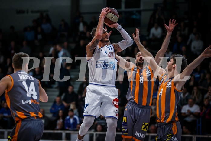 Basketball, ABL 2018/19, Grunddurchgang 13.Runde, Oberwart Gunners, Klosterneuburg Dukes, Hayden Thomas Lescault (11)