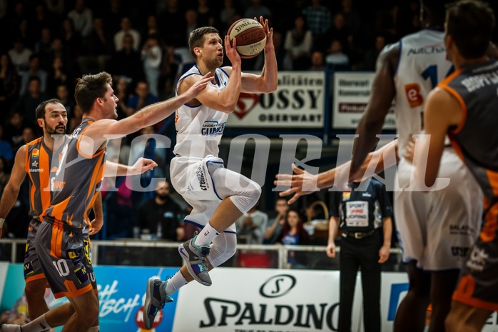 Basketball, ABL 2018/19, Grunddurchgang 13.Runde, Oberwart Gunners, Klosterneuburg Dukes, Andrius Mikutis (5)